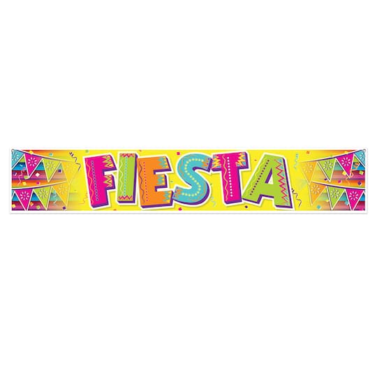 Beistle 56090 Wide Mexican Theme Fiesta Banner